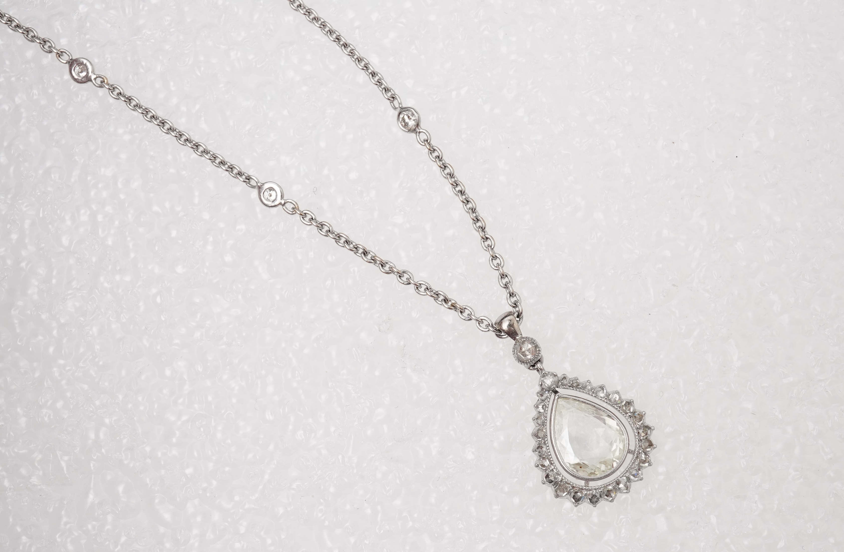 A diamond pendant